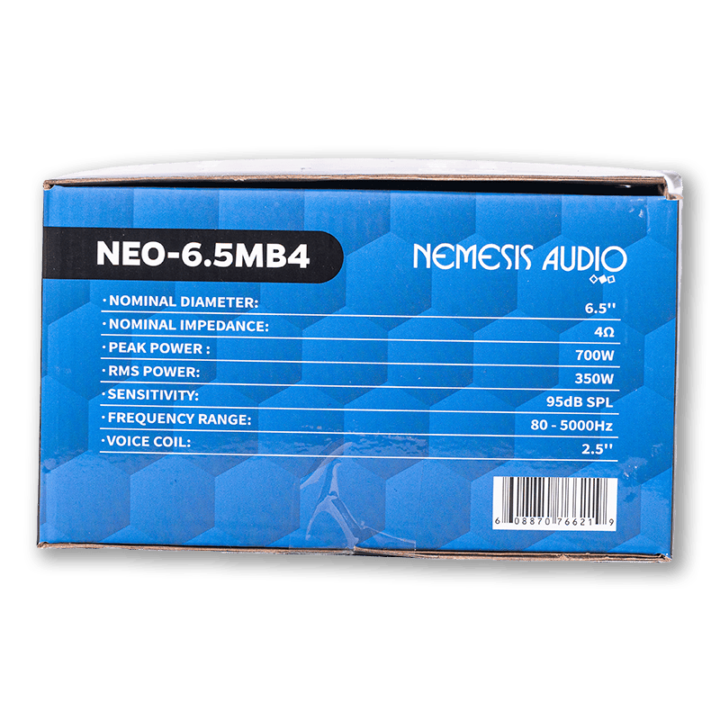 Nemesis Audio NEO-6.5MB4 | 6.5" 350W RMS Midbass Speaker