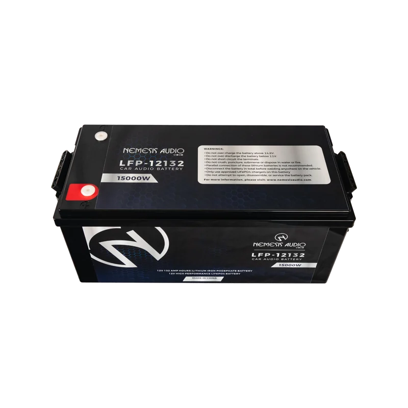 Nemesis Audio LFP-12132 | 12V 132Ah LiFePO4 Car Audio Battery