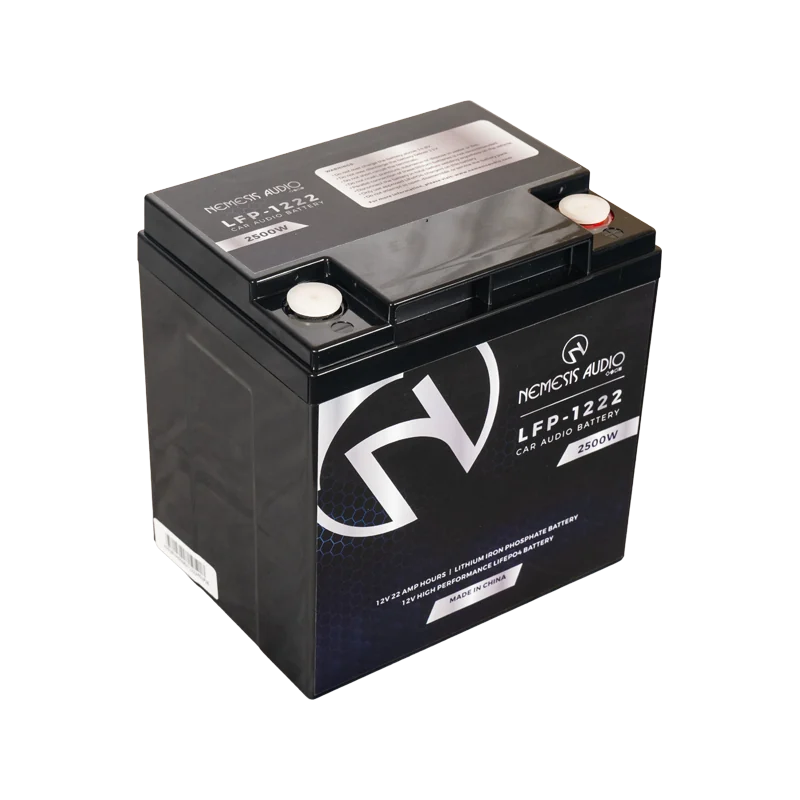 Nemesis Audio LFP-1222 | 12V 22Ah LiFePO4 Car Audio Battery