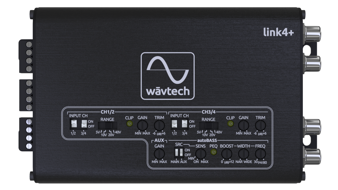 Wavtech Link4+ | 4-Channel LOC w/ AutoBASS, Matrix Summing, & Remote