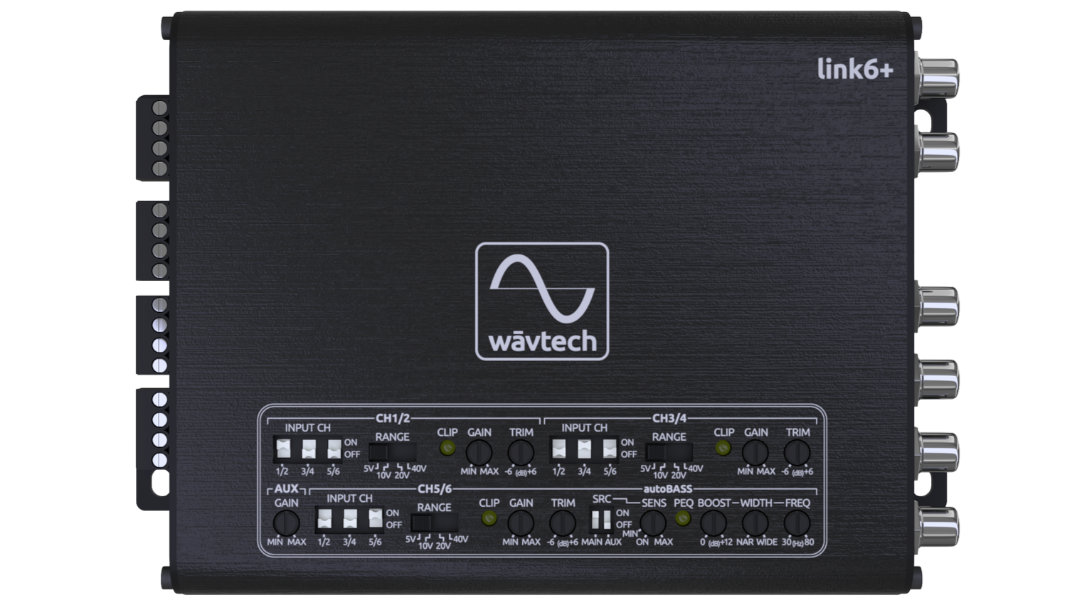 Wavtech Link6+ | 6-Channel LOC w/ AutoBASS, Matrix Summing, & Remote