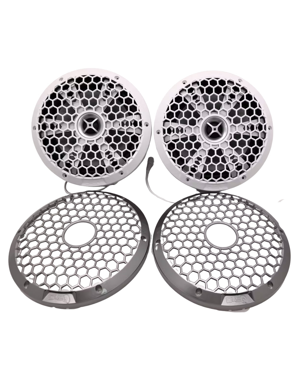 Down4Sound M3 80 | 8" 200W RMS Marine RGB LED Coaxial Speakers (Pair)
