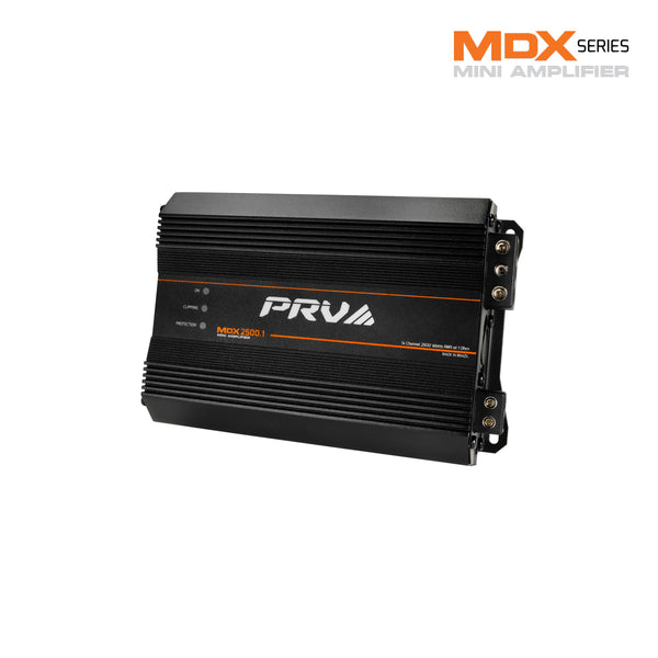 PRV Audio MDX2500.1 2600W RMS Class D Monoblock Full Range Mini Amplif