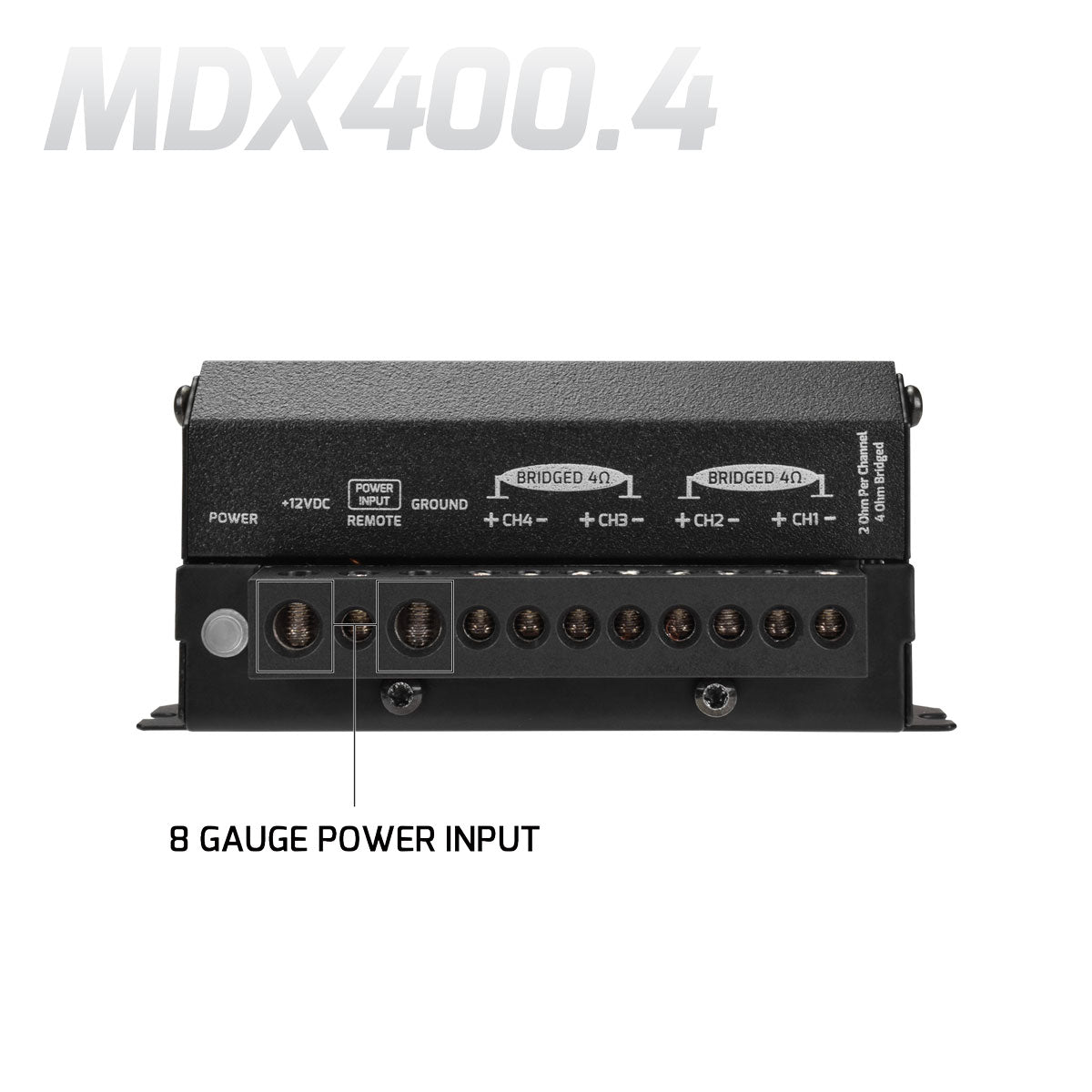 PRV Audio MDX400.4 | 4-Channel Amplifier 2-Ohm