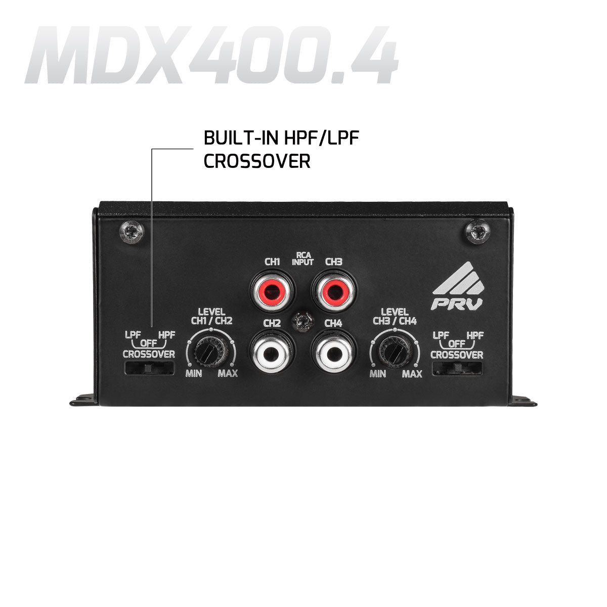 PRV Audio MDX400.4 | 4-Channel Amplifier 2-Ohm