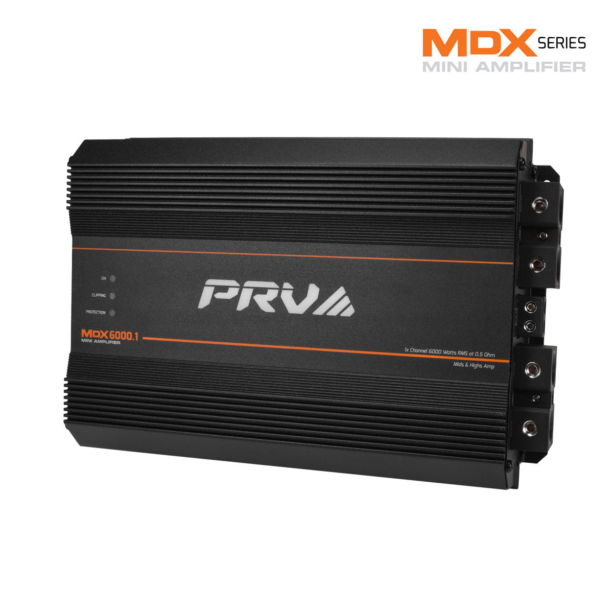 PRV Audio MDX6000.1 | 6000W RMS Full Range Monoblock Amplifier 0.5 Ohm