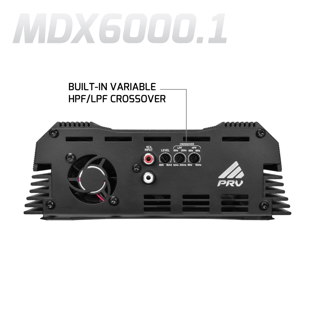 PRV Audio MDX6000.1 | 6000W RMS Full Range Monoblock Amplifier 0.5 Ohm