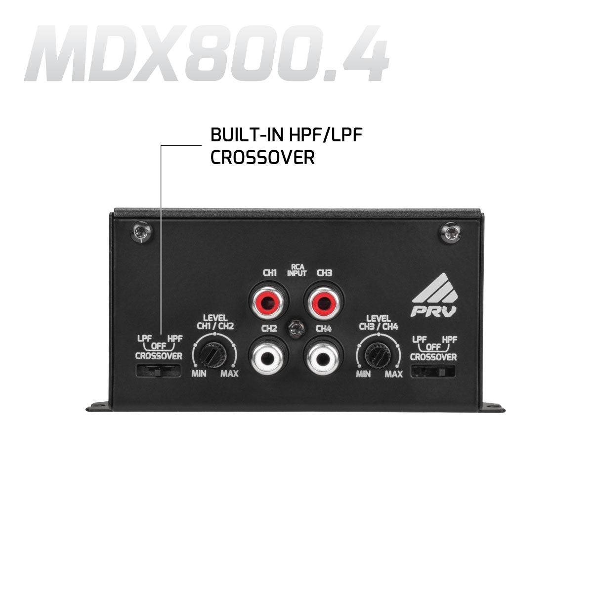 PRV Audio MDX800.4 | 4-Channel Full Range Amplifier