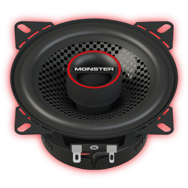 Monster MS42C 4″ 2-Way Coaxial Speakers (Pair)