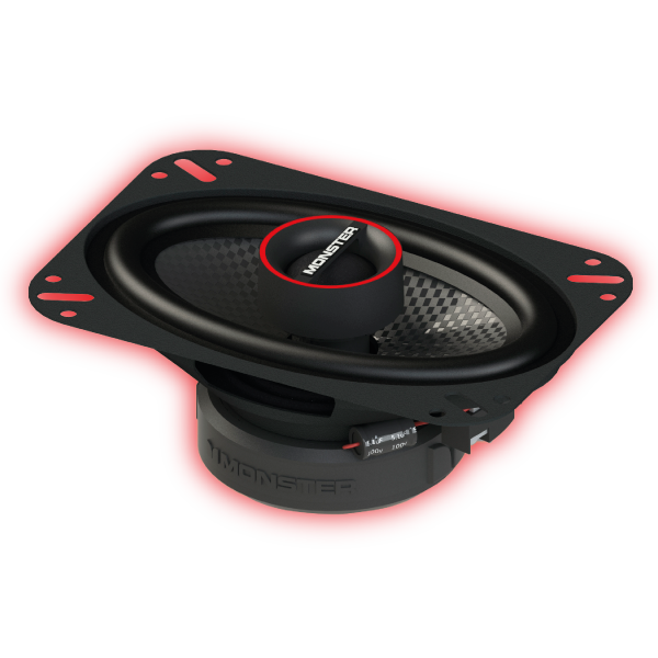 Monster MS462C 4"×6″ 2-Way Coaxial Speakers (Pair)