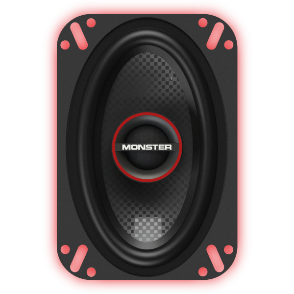 Monster MS462C 4"×6″ 2-Way Coaxial Speakers (Pair)