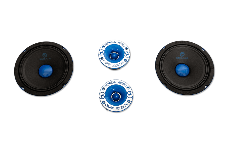 Nemesis Audio NA-6.5MRPK 6.5" Midrange Speakers & Pro Tweeters Combo