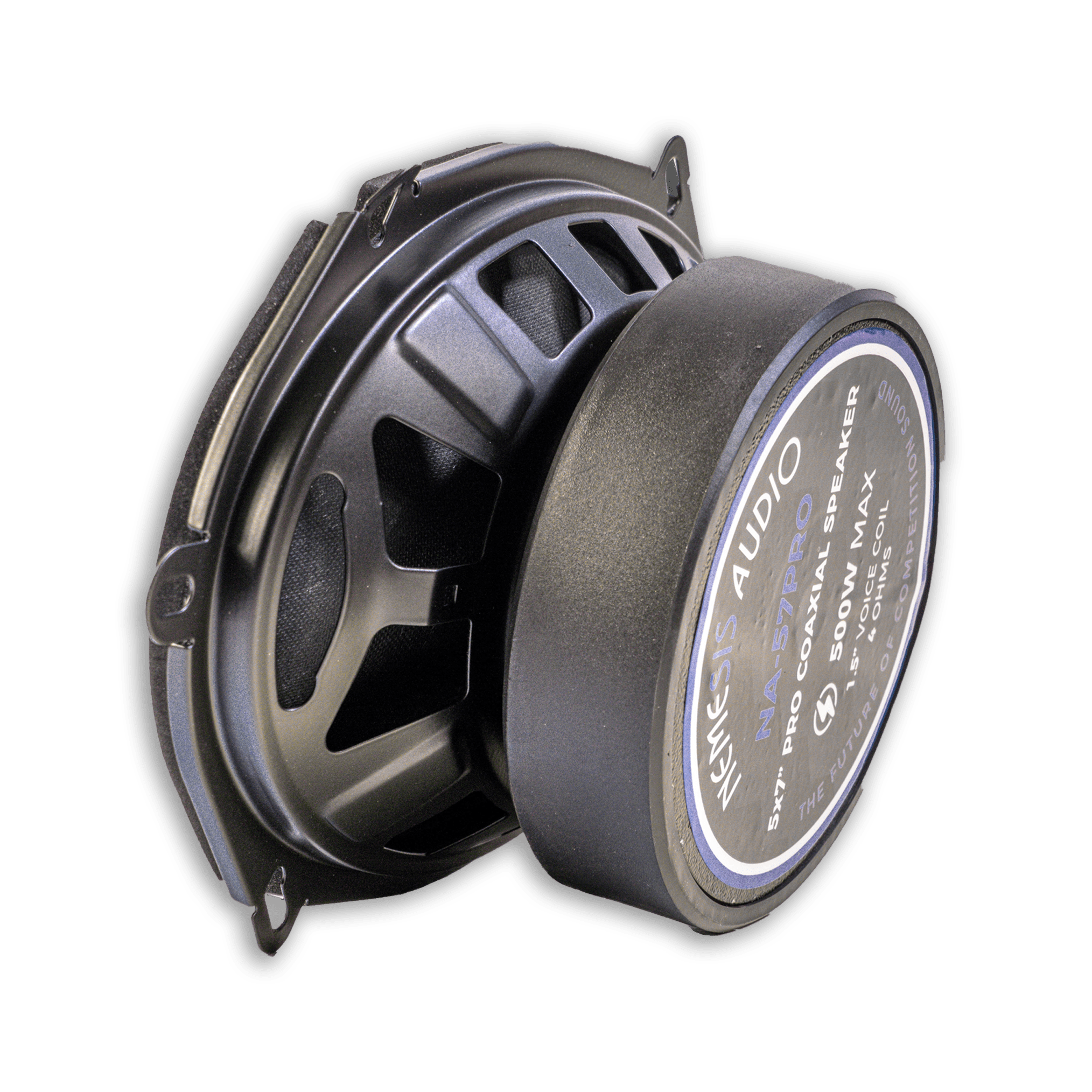 Nemesis Audio NA-57PRO 5x7" 240W Midrange Speaker with Built-in Bullet Tweeter 4-Ohm (Pair)