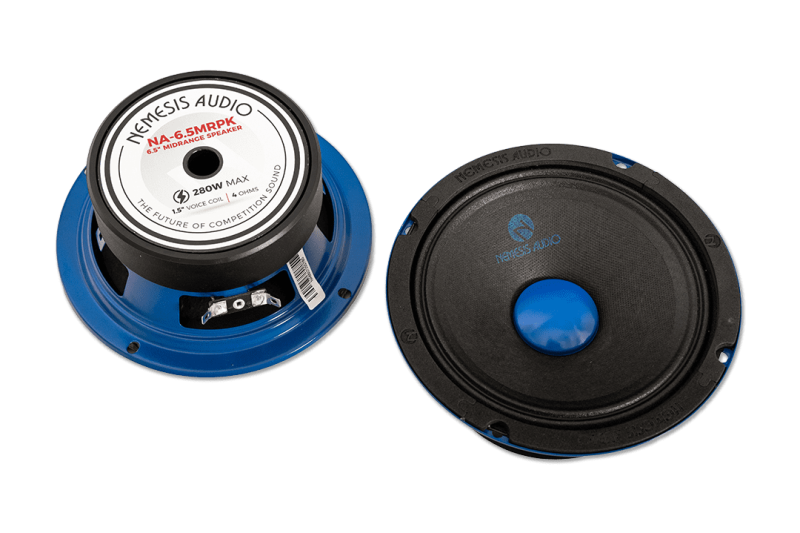 Nemesis Audio NA-6.5MRPK 6.5" Midrange Speakers & Pro Tweeters Combo