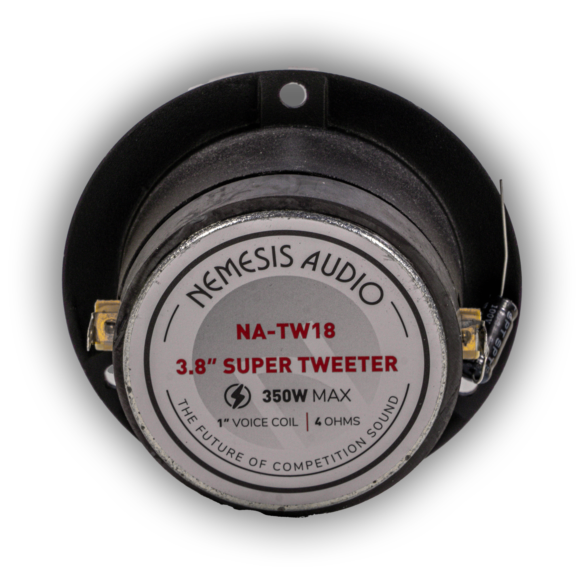 Nemesis Audio NA-TW18 3.8" 175W Pro Aluminum Super Bullet Tweeter with Capacitor Crossover (Pair)
