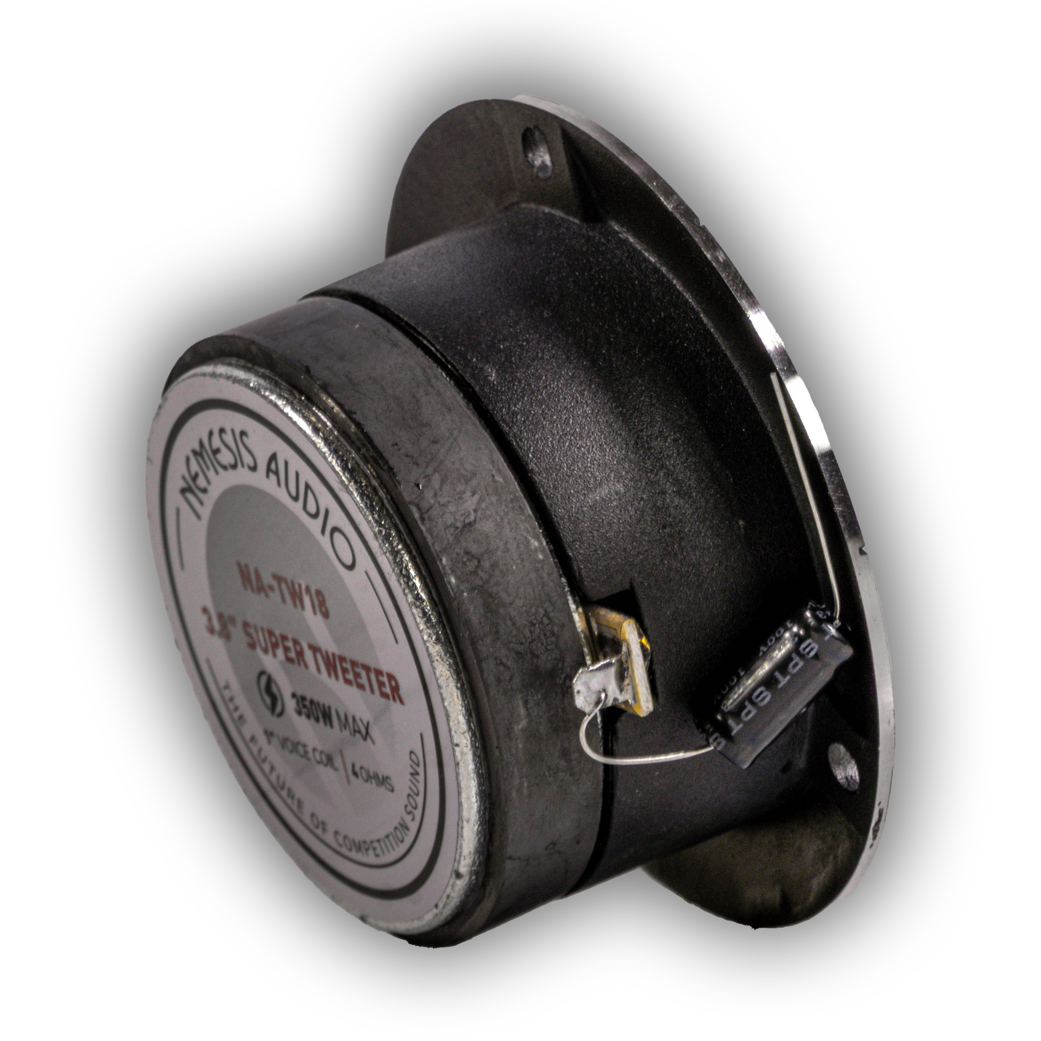 Nemesis Audio NA-TW18 3.8" 175W Pro Aluminum Super Bullet Tweeter with Capacitor Crossover (Pair)