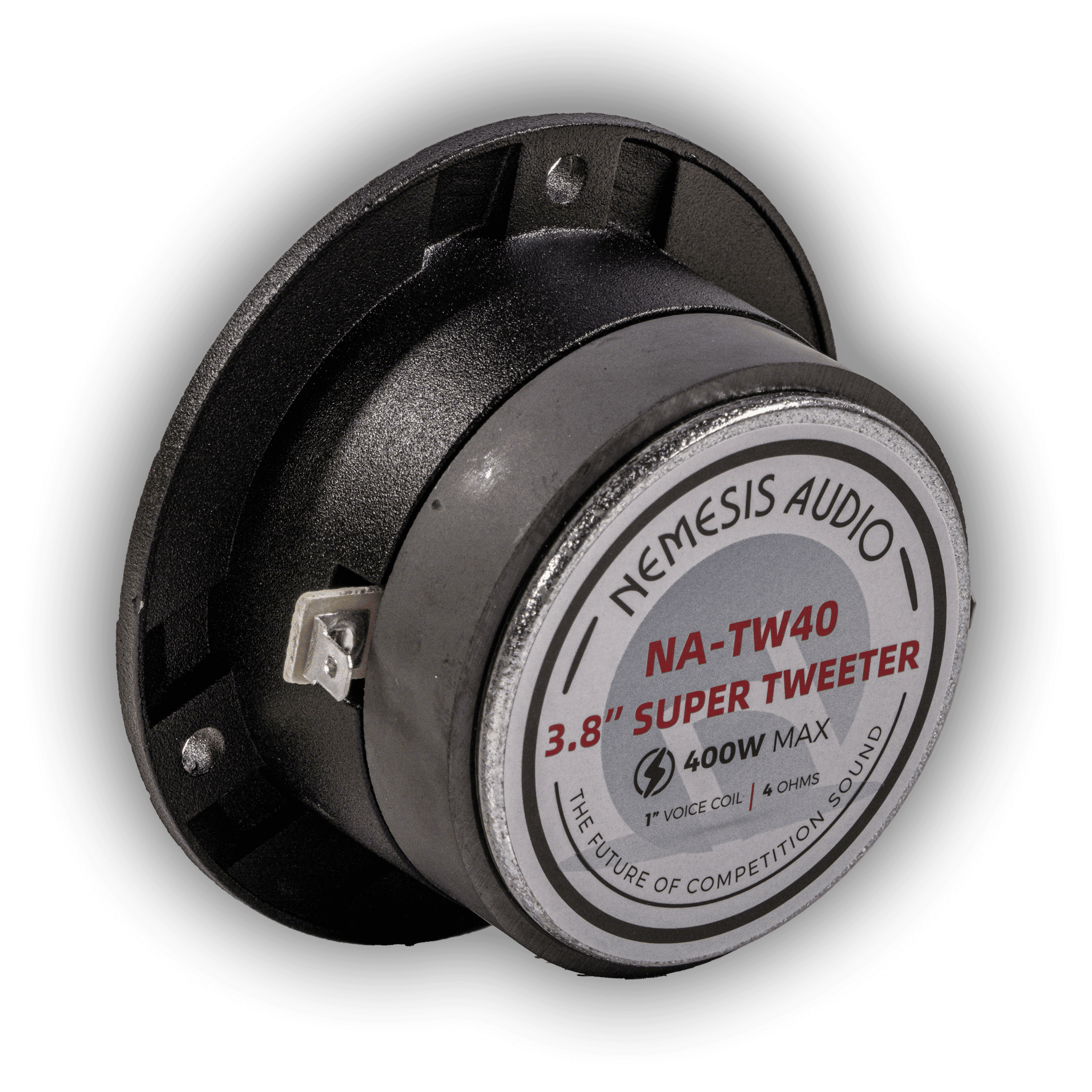 Nemesis Audio NA-TW40 3.8" 200W Pro Aluminum Super Bullet Tweeters with Capacitor Crossover (Pair)