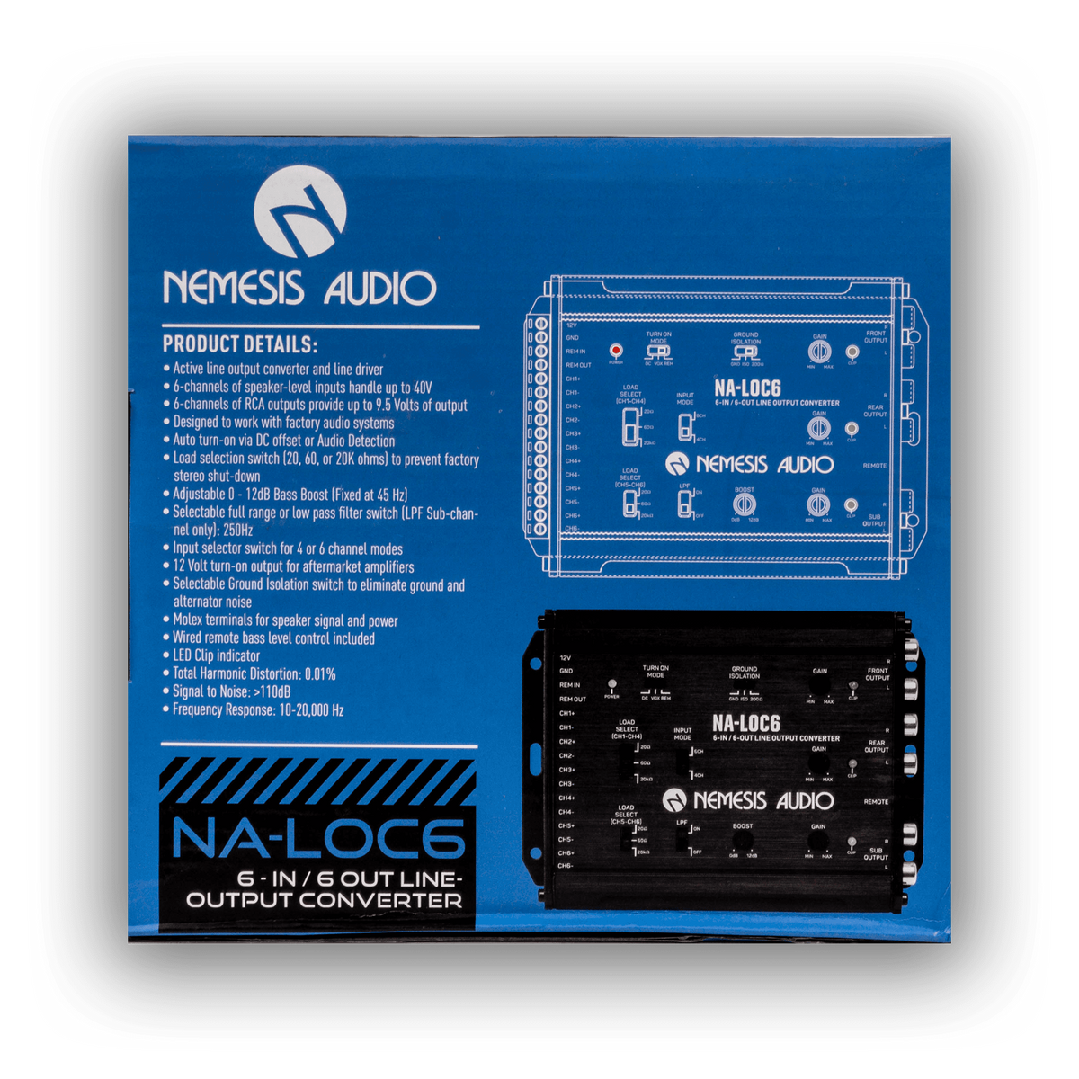 Nemesis Audion NA-LOC6 | 6-Channel 6-In / 6-Out Line-Output Converter