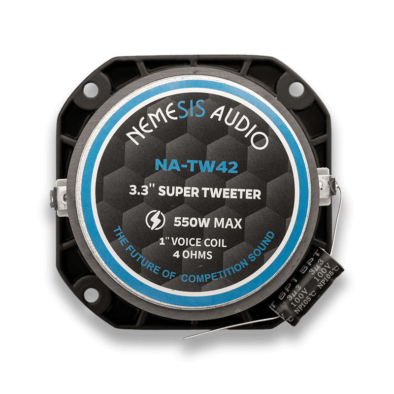 Nemesis Audio NA-TW42 3.3″ 275W RMS High-Efficiency Pro Audio Bullet Tweeter (Pair)