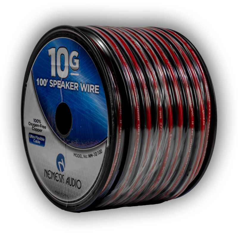 10 Gauge Car Audio Primary Wire (100ft–Red, Black 10 Gauge Car Audio Primary Wire (100ft–Red, Black