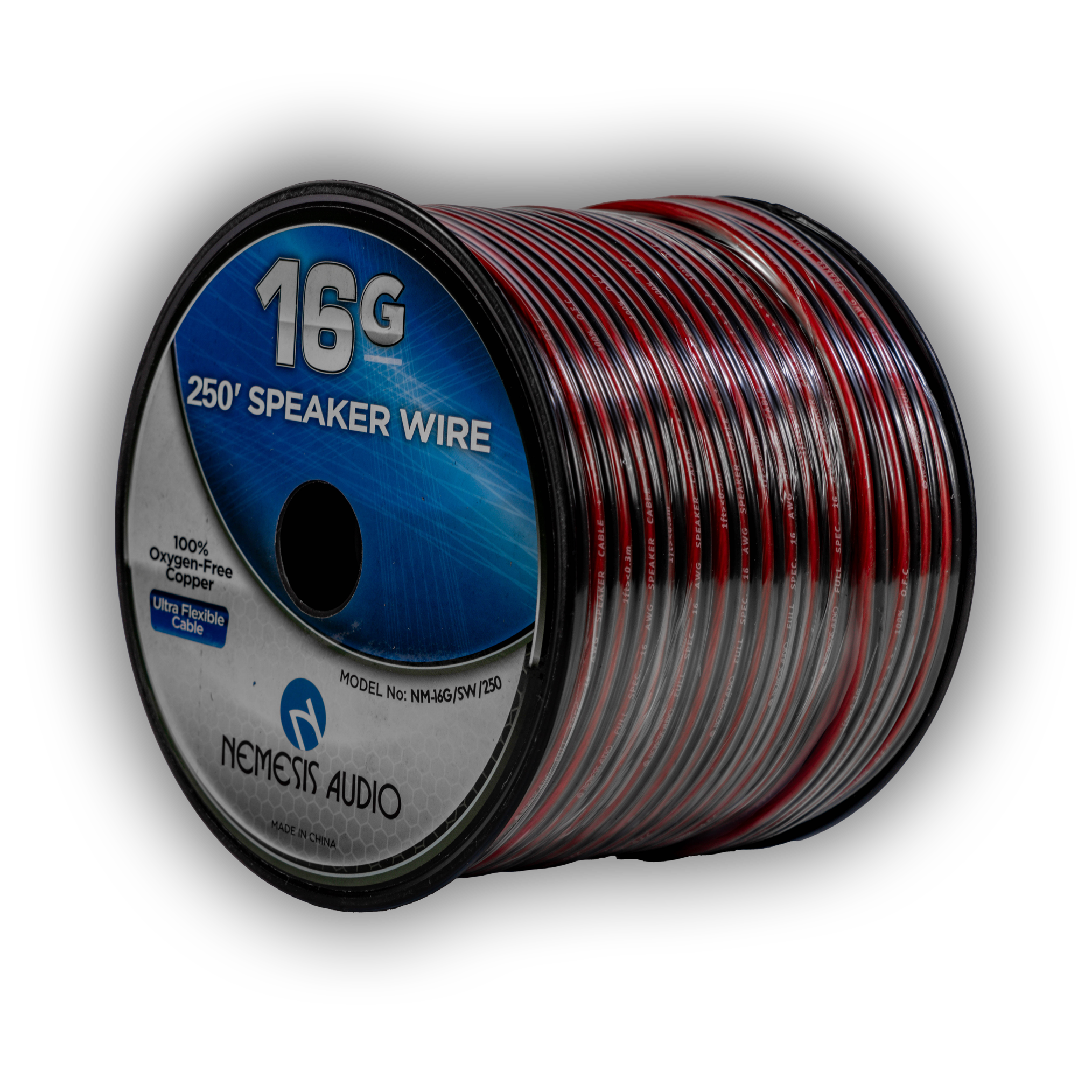 Nemesis Audio NM-16G/SW/250 16 Gauge Copper Speaker Wire - 250 Ft