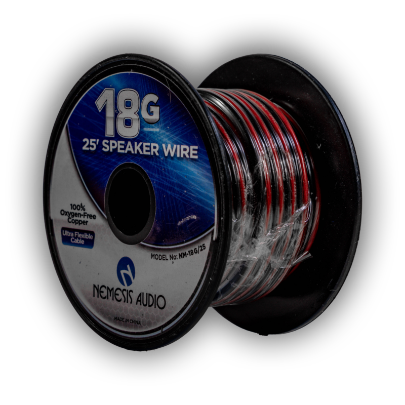 Nemesis Audio NM-18G/25 18G Copper Speaker Wire - 25 Ft