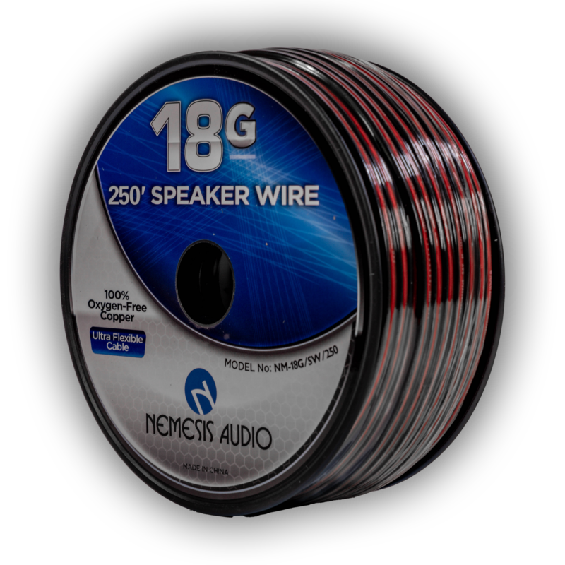 Nemesis Audio NM-18G/SW/250 18 Gauge Copper Speaker Wire - 250 Ft