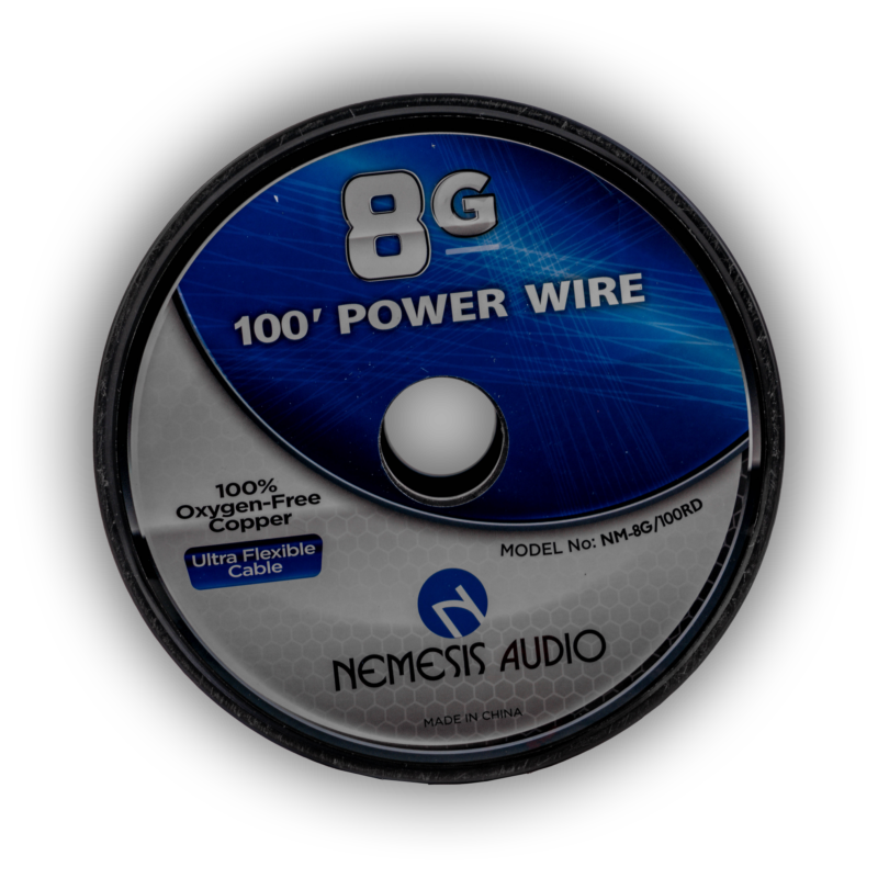 Nemesis Audio NM-8G/100RD 8G Copper Power Wire - 100 Ft