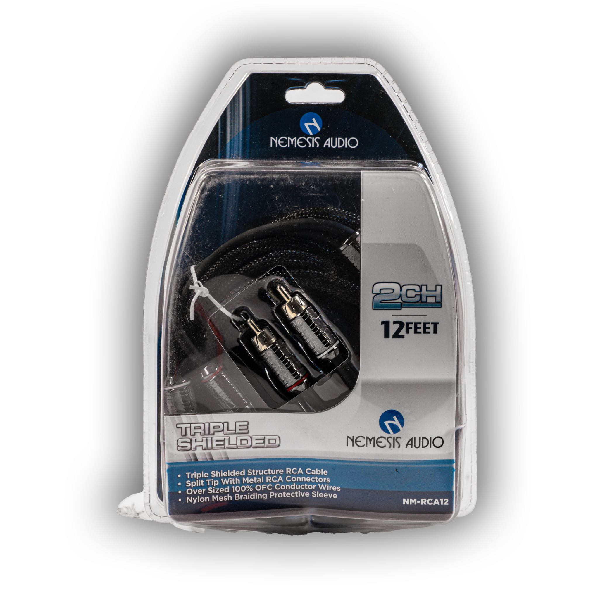 Nemesis Audio NM-RCA12 Triple Shielded Copper RCA Cables - 12 Ft