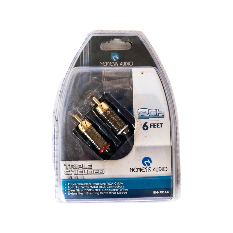 Nemesis Audio NM-RCA6 | 2-Channel 6ft Triple-Shielded RCA Cable