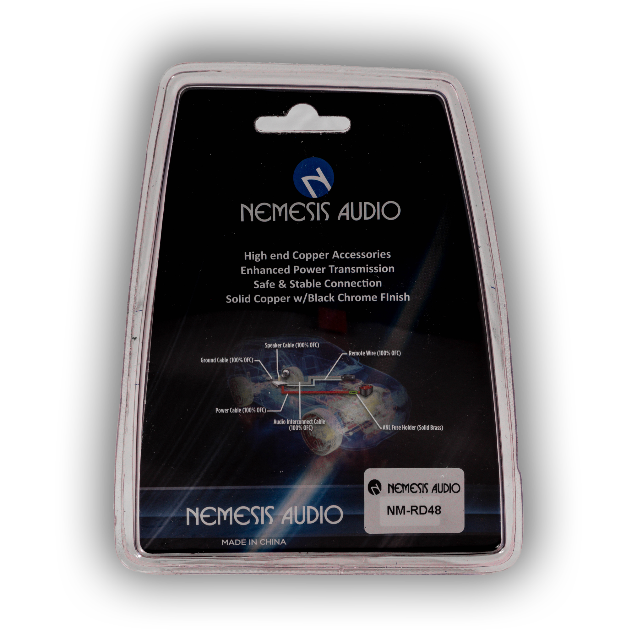 Nemesis Audio NM-RD48 Copper 4 Gauge to 8 Gauge Wire Reducer – 2 Pack