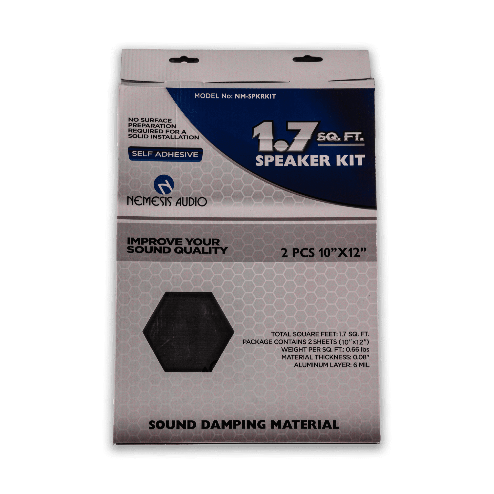 Nemesis Audio NM-SPKRKIT 1.7 Sq. Ft. Sound Damping Material (2 Door Kit)