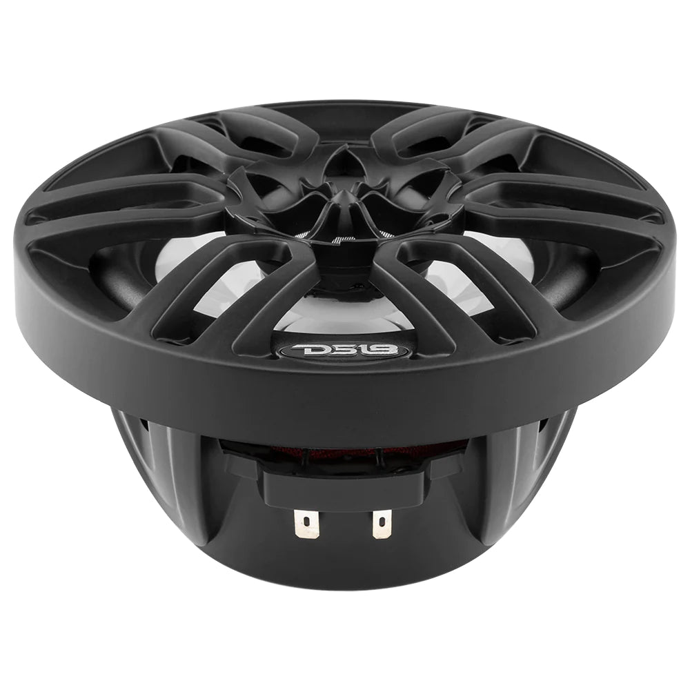 DS18 NXL-6/BK 6.5" 2-Way Coaxial Marine Speaker w/ LED RGB Lights 100 Watts 4-Ohm - Black (Pair)