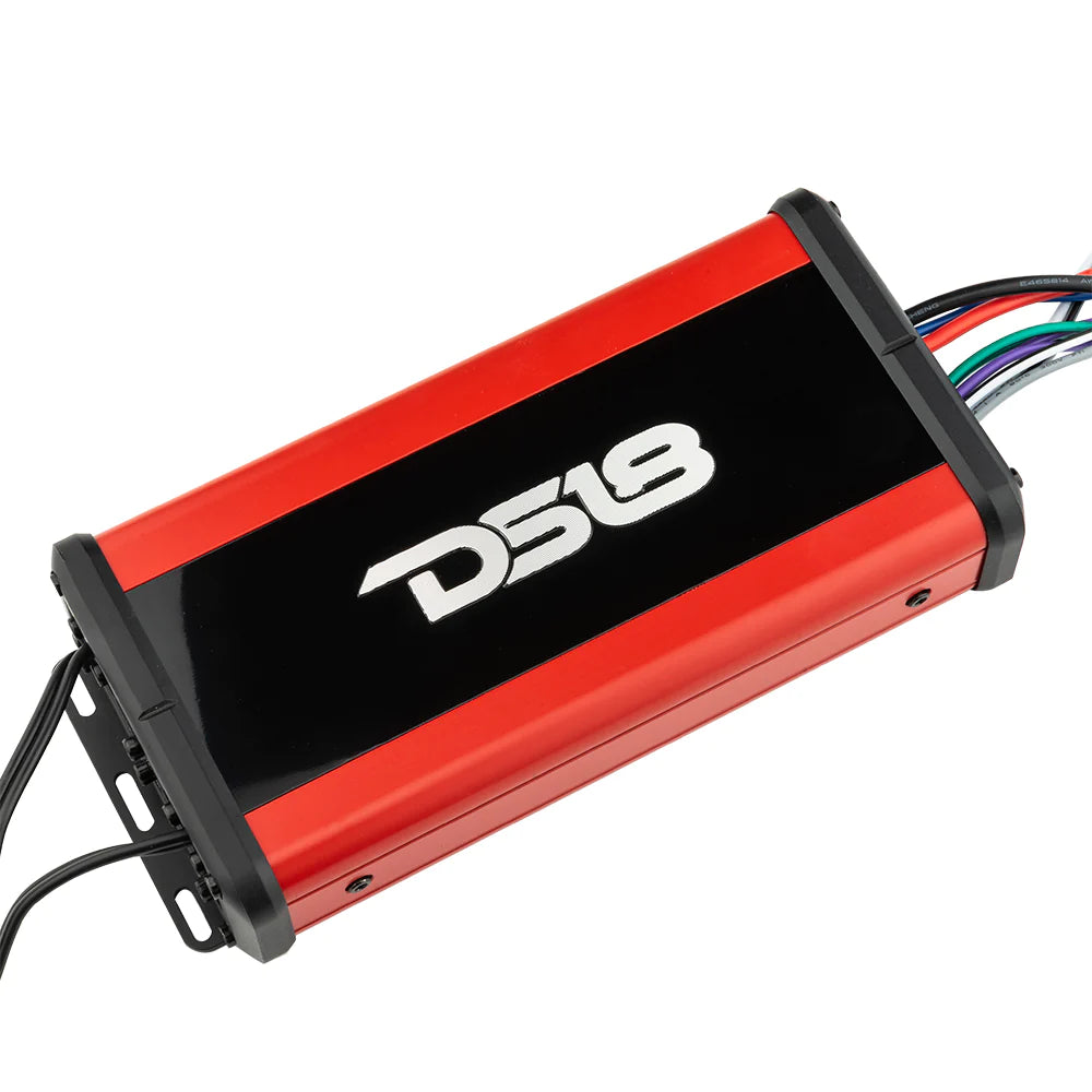 DS18 NXL-N4 4-Channel Full-Range Class D IP67 Marine & Powersports NANO Amplifier 4 x 100 Watts @ 4-Ohm