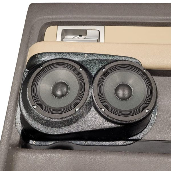 Custom Speaker Pods Dual 6.5″ Speaker Pods for the Rear Door of a 09-14 Ford F-150 Crew Cab