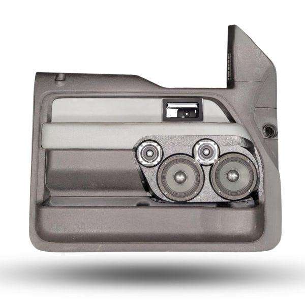 Custom Speaker Pods Dual 6.5″ and Dual 3.5″ Speaker Pods for the Front Door of a 09-14 Ford F-150