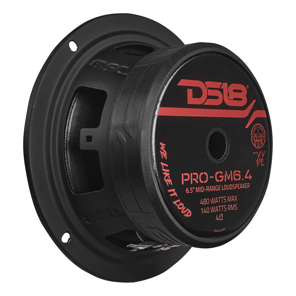 DS18 PRO-GM6.4PK 6.5" 140W RMS Loudspeakers and Tweeters Package