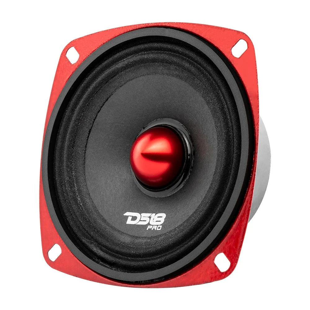 DS18 PRO-X4.4BMSL 4" 100W RMS Shallow Midrange Bullet Speaker (Single)