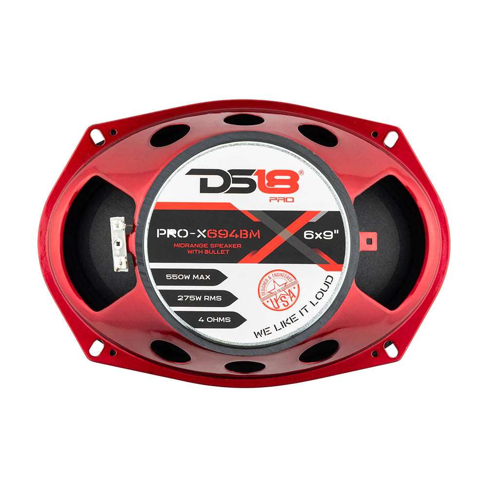 DS18 PRO-X694BM – 6.9” Bullet Midrange Loudspeaker – 275 Watts RMS 550 Watts MAX, 4-Ohms (Single)