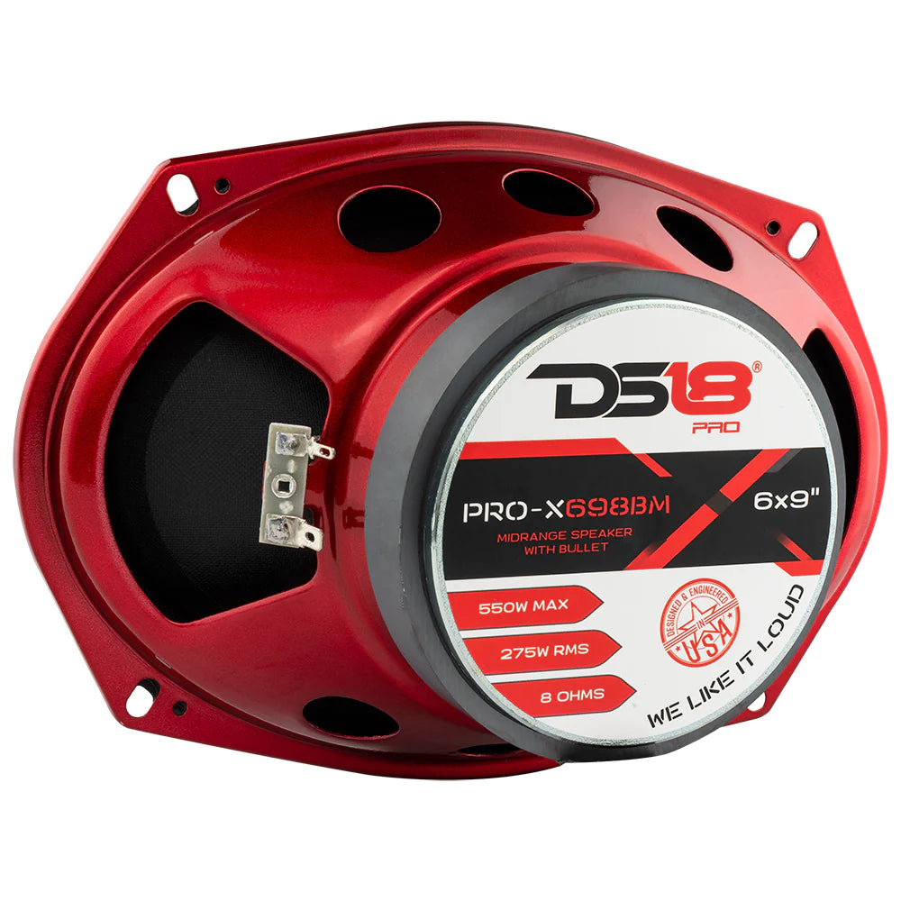DS18 PRO-X698BM – 6.9” Bullet Midrange Loudspeaker – 275 Watts RMS 550 Watts MAX, 8-Ohms (Single)