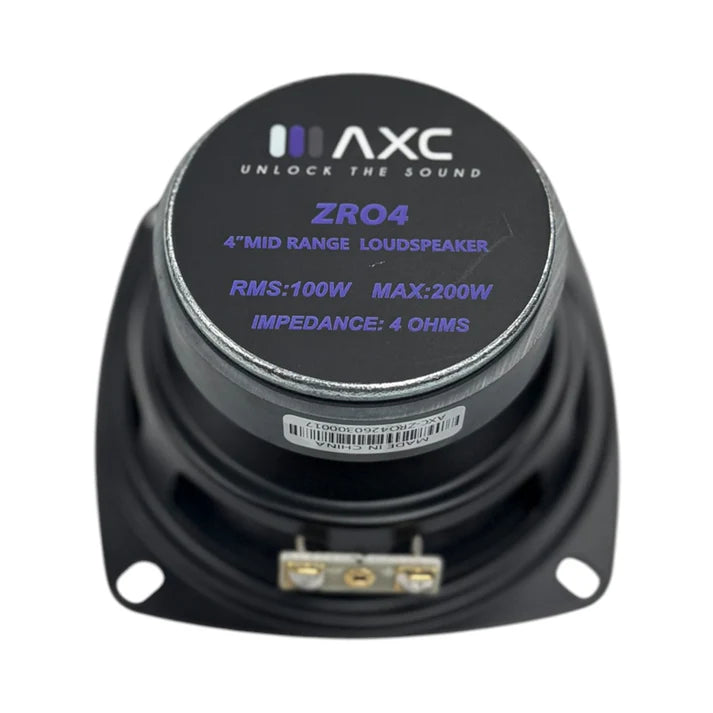 Audio Xtreme Code AXC-ZRO4 | 4" 100W RMS Midrange Speaker (Single)
