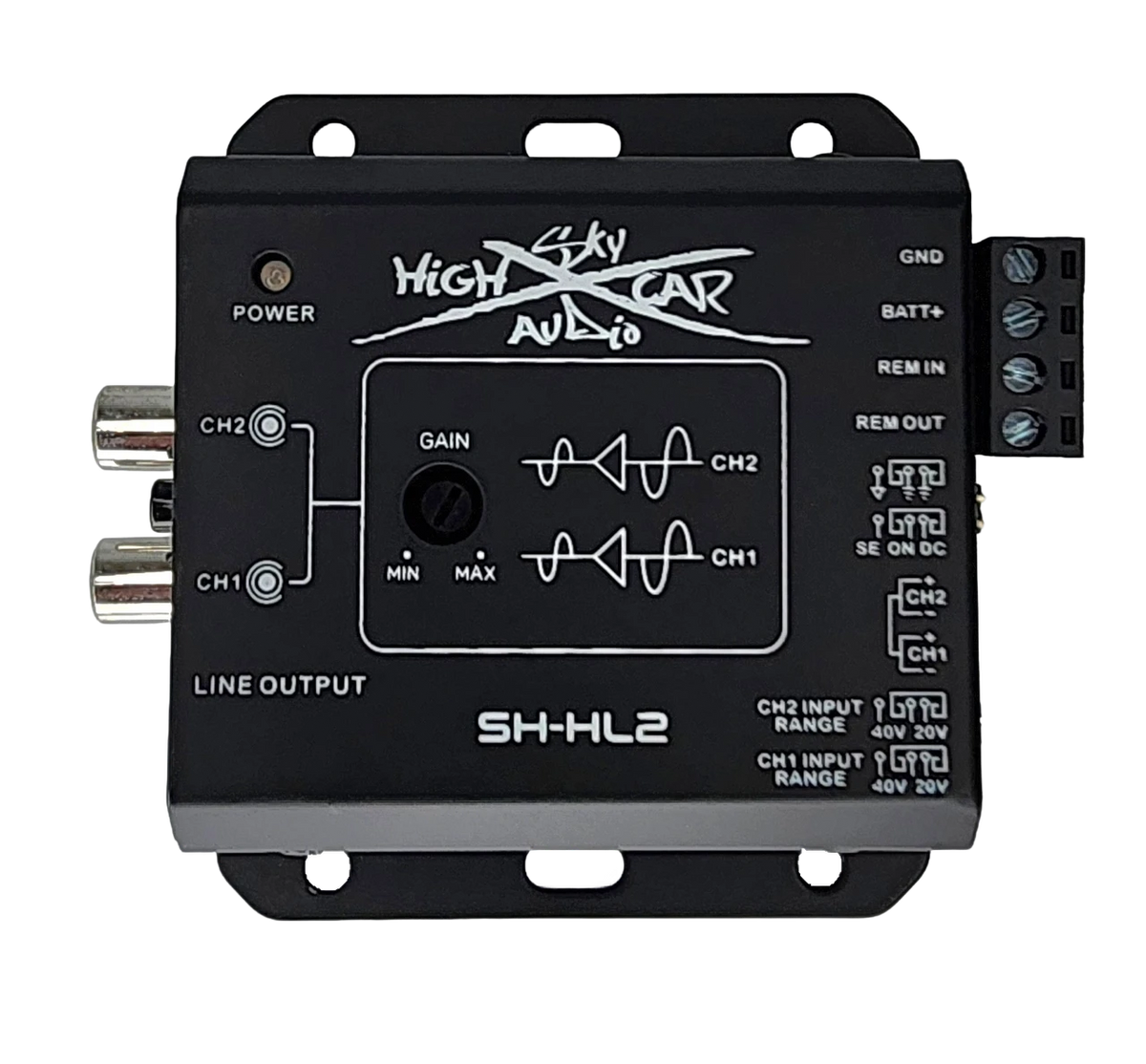 Sky High Car Audio SHCA-SH-HL2 | 2-Channel Hi To Low Converter