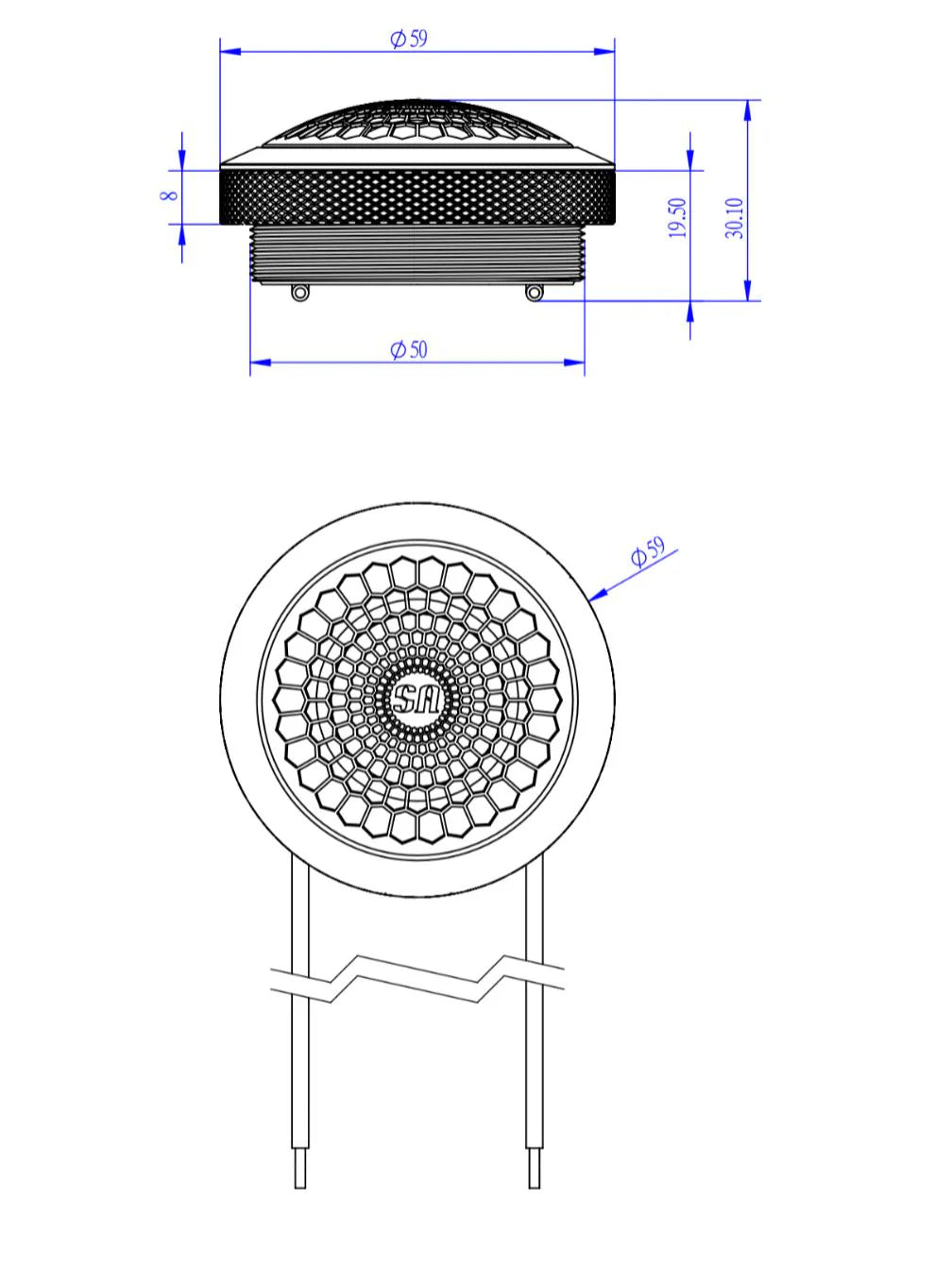 Sundown SA-1T 1" Soft Dome Tweeter (Pair)