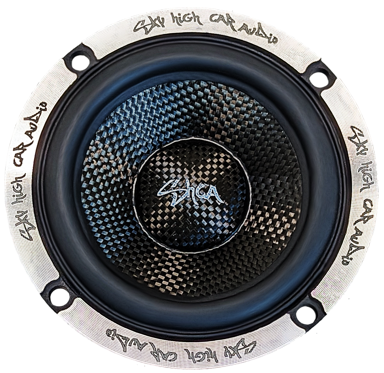 Sky High Car Audio SH-35FE | 3.5" Midrange Speaker w/ Carbon Fiber Cone (Pair)