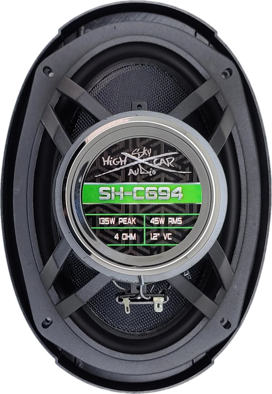 Sky High Car Audio SHCA-C694  | 6x9-inch 4-way Coaxial Speakers (Pair)
