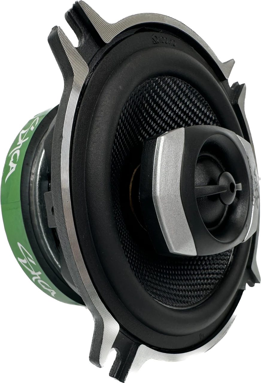 Sky High CarAudio SHCA-C42 | 4-inch 2-way Coaxial Speakers With Glass Fiber Cone and Pivoting Tweeter (Pair)