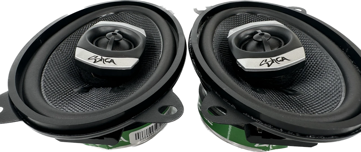 Sky High Car Audio SHCA-C462 | 4x6-inch 2-way Coaxial Speakers With Glass Fiber Cone and Pivoting Tweeter (Pair)