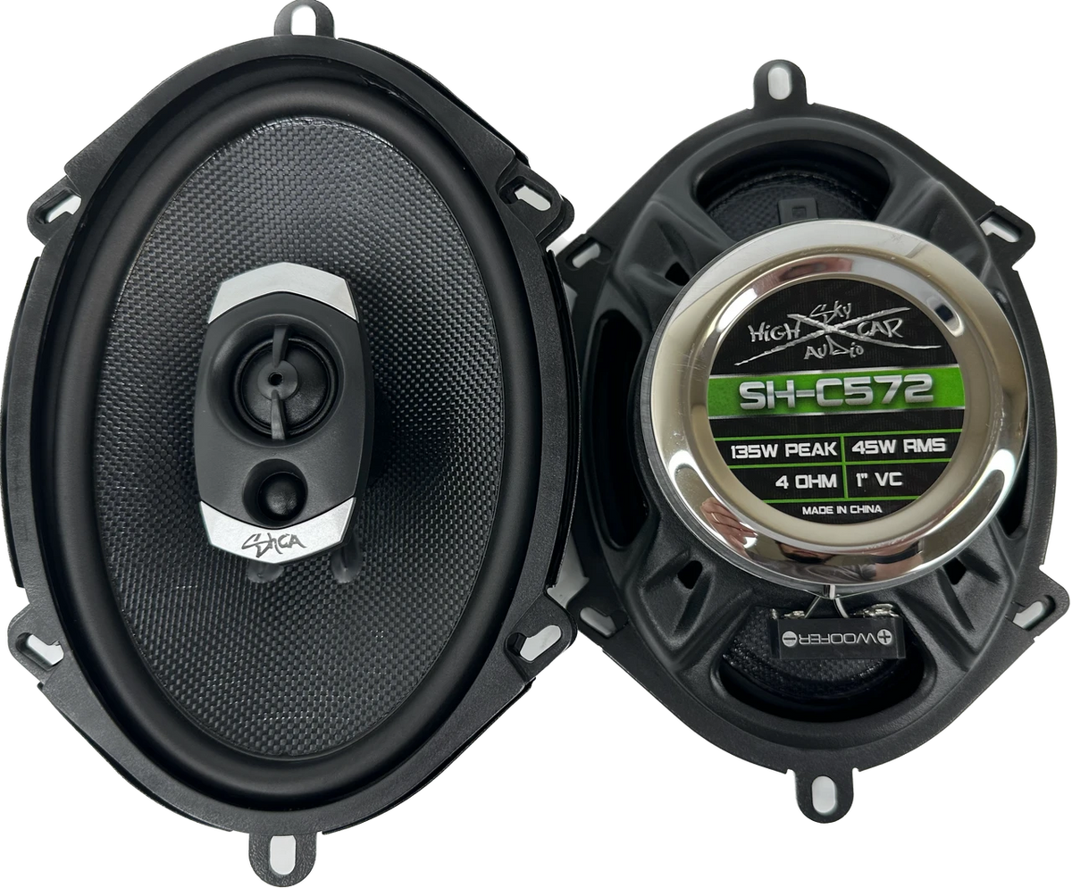 Sky High Car Audio SHCA-C572 | 5x7-inch 2-way Coaxial Speakers With Glass Fiber Cone (Pair)