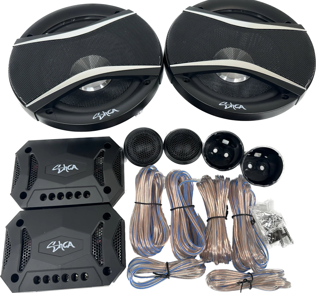 Sky High Car Audion SHCA-C6C | 6.5-inch 2-way Component Speakers w/ Glass Fiber Cone