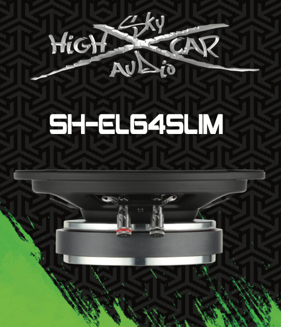 Sky High Car Audio SH-EL64 Slim 6.5" 200W RMS Midrange Speaker (Single)